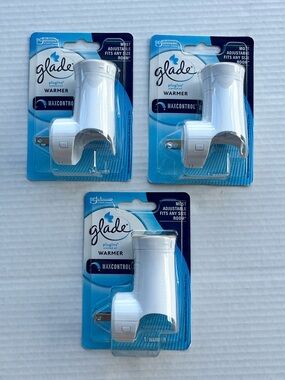 Glade White PlugIns Warmer 3-Pack - MaxControl Electric Air Fresheners Bundle